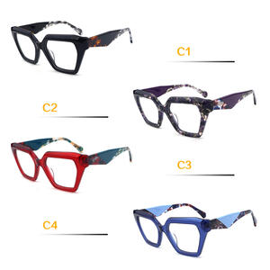 2025 son boy asetat optik gözlük çerçeveleri çeşitli renkler kadınlar için fantezi gözlük koruma için yeni koleksiyon - Product Image 5