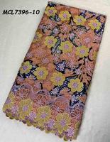 Tissu en dentelle guipure 3D ultra-luxe Ankara africain 2026 de 5 verges, 100 % coton, sexy