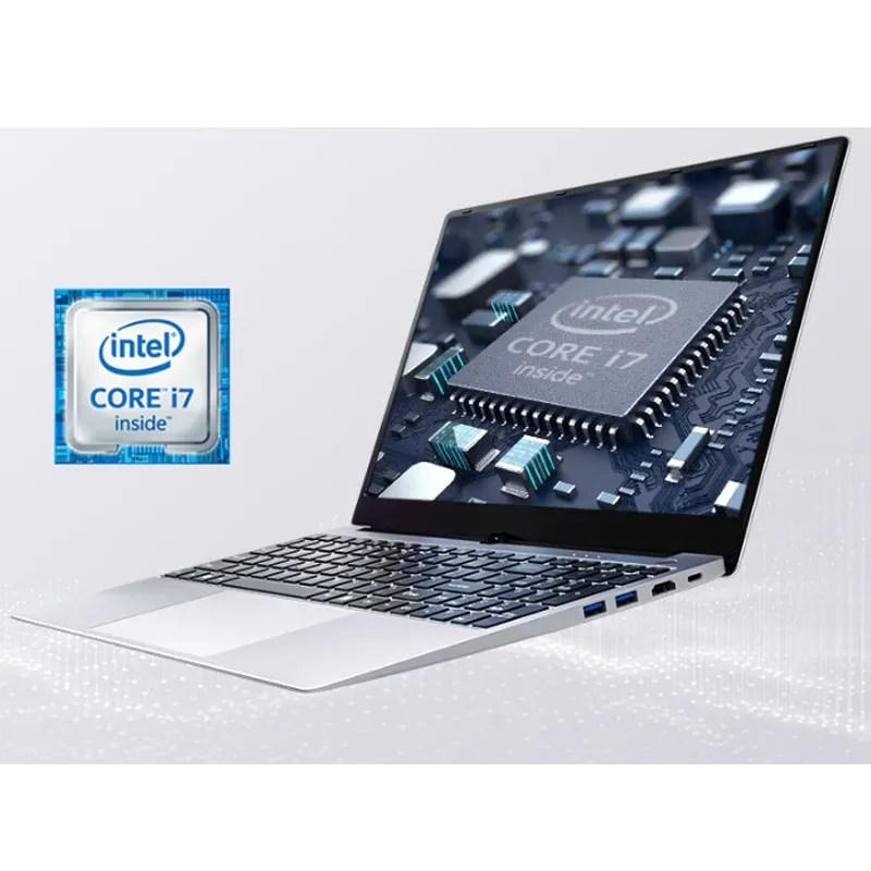 공장 공급 저렴한 게임 코어 i5 i7 8GB HDD 1 테라바이트 M.2 SSD 15.6 인치 넷북 노트북 컴퓨터