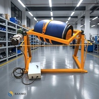 Mélangeur et Tambour Rotatif Industriel BANMO ZT-0380 0,75 kW avec Moteur ARC à Réducteur 70 pour Fûts en Plastique ou Acier de 50L à 80L