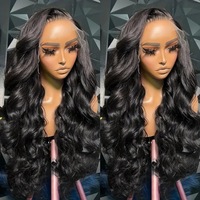 Perruque en cheveux brésiliens Remy 2026 avec dentelle transparente, bonnet intégral, densité 250 %, longue longueur pour femmes