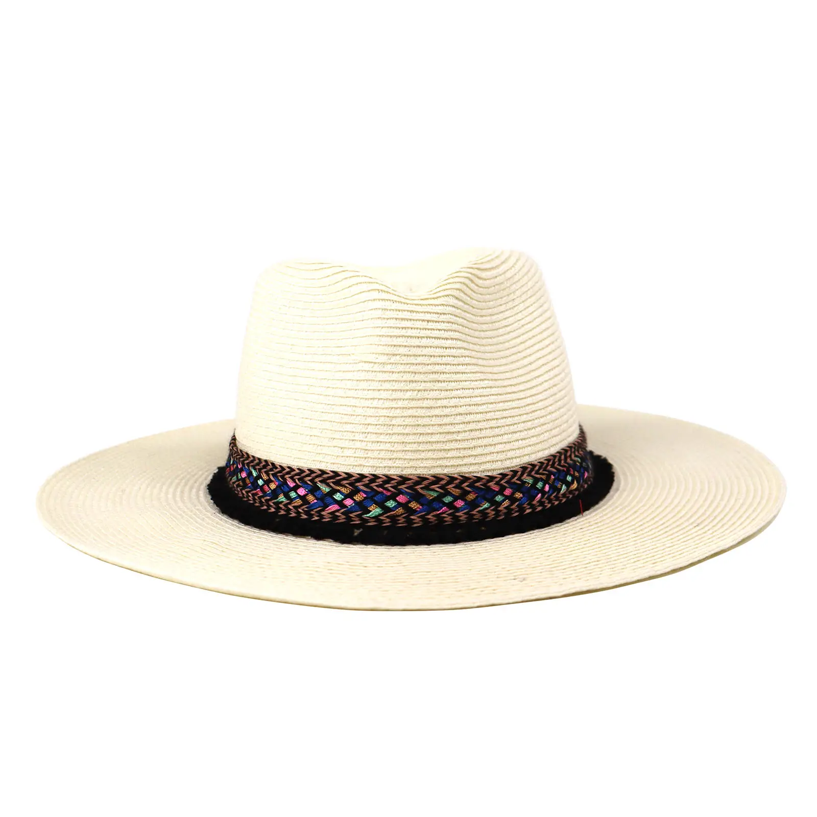 Sombrero de paja con papel blanco, Panamá, playa, gran oferta, nuevo diseño