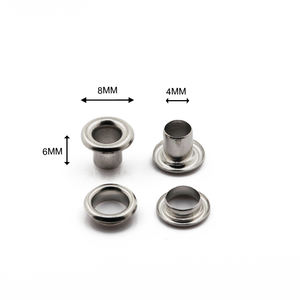 8mm all'ingrosso 4 # indumento occhielli per la borsa accessori borse borse e occhiello in ottone in pelle - Product Image 4