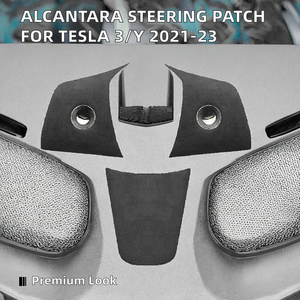 Yige 2021-2023 Tesla Model 3/Y stuurwiel patch 3-delige luxe auto-interieur accessoires - Product Image 2