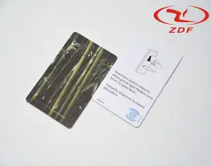 NFC RFID personalizado e cartão inteligente de chave de hotel com produto de controle de acesso sem contato e recursos impressos