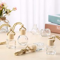 Botella de Vidrio de 8ml 10ml para Colgante Aromatizante de Coche, Botella de Perfume Vacía, Difusor Colgante para Coche