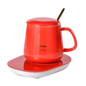 Benutzer definierte Logo Luxus wieder verwendbare Keramik Milch Kaffeetassen Tassen Geschenk box Set mit Warmwasser bereiter