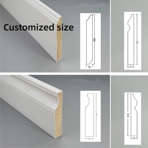 Khung hình gỗ trắng mồi rắn phẳng cổ gỗ mouldings cho tường - Product Image 5