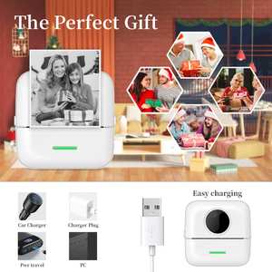 Mini stampante tascabile termica senza fili portatile 200 bianco nero dpi note di ricevuta Mobile <span class=keywords><strong>foto</strong></span> etichetta adesiva - Product Image 5