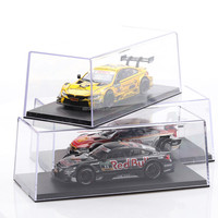 Maquette de Voiture de Course M4 moulée sous Pression à l'Échelle 1:43, Modèle Réduit de Simulation, Décoration avec Vitrine en Acrylique