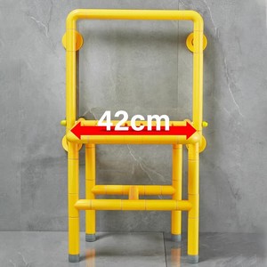 Bathroom <b>Folding</b> <b>Stool</b> With Backrest And Handrail 54Cm X 53Cm Non Slip For Senior Safety <b>Shower</b> Use - Product Image 2