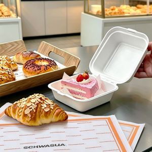 Wholesale Custom Logo Food Grade <b>Greaseproof</b> <b>Paper</b> Wax Coated Baking Liner <b>Paper</b> for Bakery Pastry Fried Snack Packaging - Product Image 2