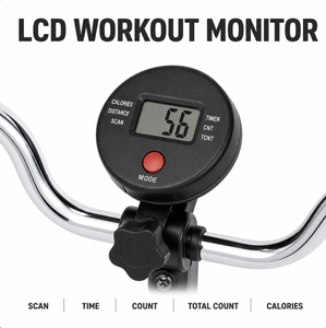 Bicicleta estática de rehabilitación vertical con pantalla LCD y resistencia ajustable <span class=keywords><strong>para</strong></span> brazos y piernas, ideal <span class=keywords><strong>para</strong></span> personas <span class=keywords><strong>mayores</strong></span> y recuperación de accidentes cerebrovasculares en el hogar. - Product Image 5