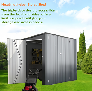 <span class=keywords><strong>Toit</strong></span> en pente personnalisé étanche et facile à assembler Conception métallique multi-portes Idéal pour le stockage d'outils <span class=keywords><strong>Abri</strong></span> <span class=keywords><strong>de</strong></span> <span class=keywords><strong>jardin</strong></span> pour le stockage d'outils - Product Image 2