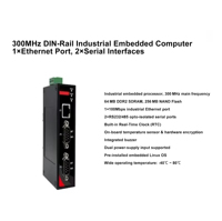 Ordinateur embarqué sur rail Cloudlink, sans ventilateur, faible consommation, multi-réseaux, multi-ports série, automatisation industrielle, Chine continentale