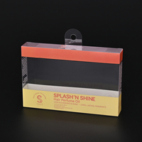 Boîte d'emballage en plastique du fabricant direct boîte pliante imprimée boîte jetable transparente en PET recyclé pour cosmétique