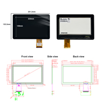 Écran tactile extérieur 10,1 pouces à montage sur panneau, 1000 nits, IP65, panneau LCD IVO à liaison optique, écran tactile
