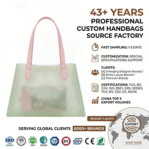 Bolso Tote Transparente de PVC Verde Menta, Bolso de Mano Elegante y de Lujo para la Playa, Bolso Tote Chic para Mujer para Uso Diario, Personalizable OEM - Product Image 1