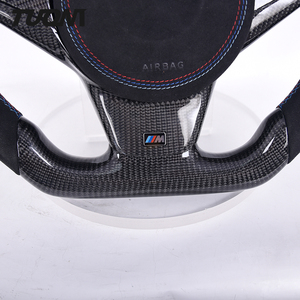Volant professionnel en cuir suédé noir <span class=keywords><strong>M5</strong></span> <span class=keywords><strong>E60</strong></span> en Fiber de carbone avec Led pour Bmw - Product Image 3