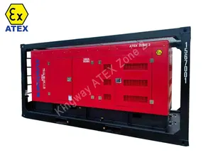 Zone 2 Explosion Proof Generator ATEX Certification 3phase 400kw 500kva DNVGL 2.7-1 Lifing Frame Offshore Service