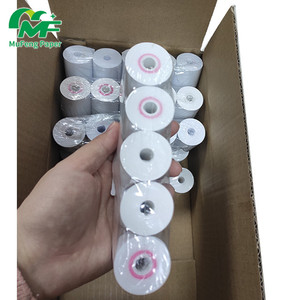 Caisse enregistreuse Usine <span class=keywords><strong>Pas</strong></span> <span class=keywords><strong>Cher</strong></span> 48 55g 48gsm Prix Bas 48g Jambo Pré Imprimé Atm Pos Jumbo Rouleau Adhésif Papier Thermique - Product Image 3