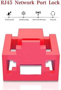 1 túi = 24 cái RJ45 cổng khóa với 2 phím, RJ45 Nắp che bụi nữ cổng phích cắm bảo vệ khóa RJ45 cổng khóa bụi chặn - Product Image 5