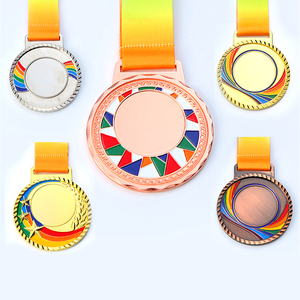 Medallas Deportivas Personalizadas de Fábrica con Cintas, Coloridas, de Aleación de Zinc de Alta Calidad, Duraderas, con Esmalte 3D - Product Image 1