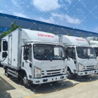 Camion frigorifique Isuzu 4x2 Diesel KV100 de 20 mètres cubes pour le transport de viande fraîche, fruits de mer et crème glacée