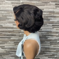 Perruque Bob Lace Frontale HD 5x5 en Gros, Coupe Droite Sassoon, Cheveux Humains, Prête à Porter Sans Colle, Densité 200, Fournisseur de Cheveux Vierges