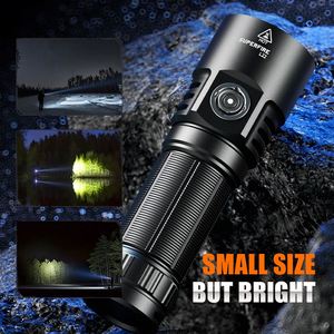 5000 High Lumens Super Bright 60W Aluminum Alloy USB <b>Rechargeable</b> Flashlight L22 Torch Long Run Time Outdoor Working Powerful - Product Image 4