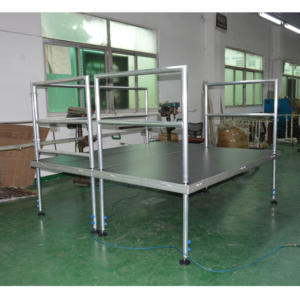 Scène d'événement mobile extérieure en aluminium de haute qualité avec pieds réglables, certifiée CE, montage facile et plateforme antidérapante - Product Image 1