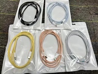 Câble USB-C d'origine 1.5M 120W max Câble tressé coloré type-c pour iPhone 15ProMax