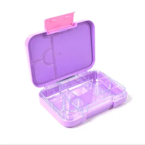 ISO9001 Environmental Protection custom-made tritan purple girl bento boxes for take away pp bento box kids lunch box