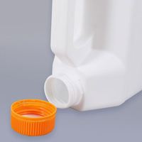 Seau carré en plastique HDPE de 5 litres, baril de qualité alimentaire avec couvercle hermétique, jerrycan pour l'emballage de produits chimiques, agricoles, d'eau et d'huile