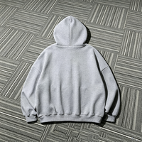 Sweat à capuche zippé pour homme, logo personnalisé, vintage, luxe, haute qualité, 100% coton, molleton lourd, streetwear