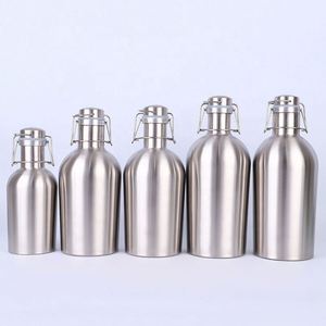 Growler à bière en acier inoxydable 2L - Bouteille isotherme à double paroi personnalisée 64oz pour un stockage parfait des boissons - Product Image 3
