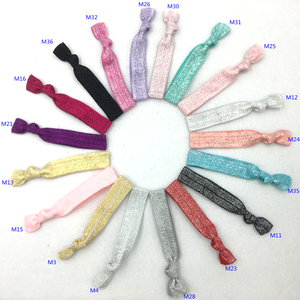 10 Màu Sắc 200Pcs Bạc Vàng Kim Loại Đàn Hồi Tóc Ban Nhạc Sáng Bóng Long Lanh Thắt Nút Tóc Tie Foe Ribbon Vòng Đeo Tay Cô Gái Tóc Đuôi Ngựa Chủ - Product Image 2