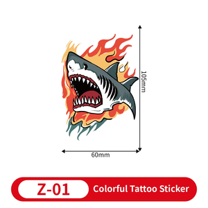 Autocollants de tatouage temporaires en papier vintage américains traditionnels sexy et tendance pour le corps, imperméables, bras, jambe, blanc, fête, festival - Product Image 3