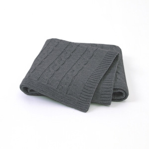 Couverture <span class=keywords><strong>de</strong></span> literie en acrylique pour nouveau-né, tricotée à la main, pour berceau, poussette, voiture, réception <span class=keywords><strong>de</strong></span> câbles <span class=keywords><strong>crochet</strong></span>és, couverture <span class=keywords><strong>de</strong></span> canapé, pull, couette - Product Image 4