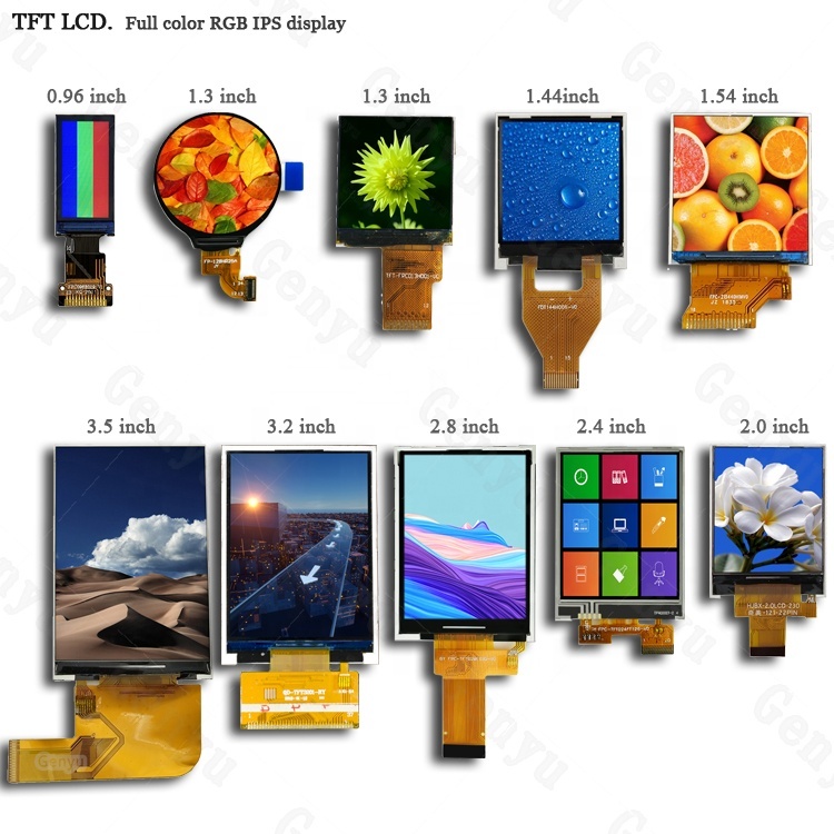 TFT RGB Display 1.06 1.3 1.77 2.2 3.2 4.3 2.4 inch 240*320 SPI interface 0.96 TFT IPS Screen 2.8 inch TFT LCD Display Module