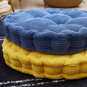 Xuanyuan Pavilion <b>Chair</b> Cushion Round 8-12cm Thick Corn Velvet Solid Color Pressure Relief Seat Pad for <b>Office</b> Student Use - Product Image 5