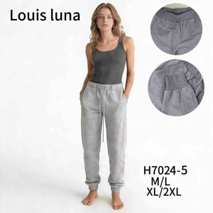 Pantaloni da Jogging HDJ da Donna H7022-2 M/L XL/2XL Grigio Casual Traspirante in Misto Cotone Lavorato a Maglia per l'Autunno - Product Image 3