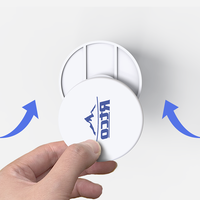 RTCO Nouvelle conception de flacon à pilules portable de qualité alimentaire, flacon rond en plastique amovible pour capsules, emballage