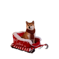 Nouveau Lit pour Chien en Mousse à Mémoire de Forme, Modèle Traîneau de Noël 2026, Moderne, Épais et Chaud pour l'Hiver, pour Animaux de Compagnie