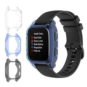 Coque de protection transparente pour <span class=keywords><strong>Garmin</strong></span> <span class=keywords><strong>Venu</strong></span> SQ <span class=keywords><strong>SQ2</strong></span> musique montre intelligente évider étui de protection en TPU transparent - Product Image 1