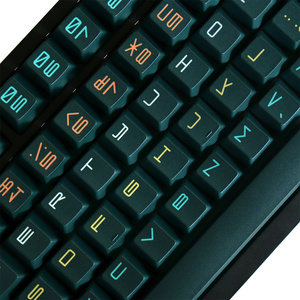 Keycaps GMK Expo con Tipografia e Font Retrò, Design Grafico Moderno Mid-century, 130 Tasti PBT, Profilo Cherry, Stampa a Sublimazione - Product Image 4