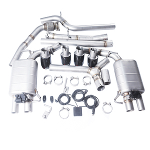 ระบบท่อไอเสียสี่ปลายวาล์วอิเล็กทรอนิกส์ <span class=keywords><strong>Audi</strong></span> A4 T 06-18 Catback 304 SS - Product Image 5
