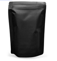 Pochettes support imprimées personnalisées en noir mat Sacs en papier d'aluminium Emballage Doypack pour sucettes chips de pomme de terre Sushi Pizza Nourriture pour animaux de compagnie PE