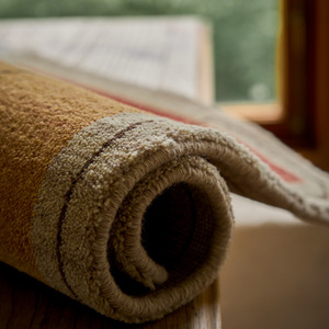 Slow Down Sunset Glow Retro Eco Friendly Pure Sheep Thick Carpet Rectangle Bohemian Style <b>Hand</b> Woven Machine Woven Geometric - Product Image 1