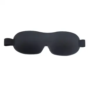 HODAF شعار بعلامات خاصة 3D الأسود النوم قناع عين مخصص 3D الذاكرة رغوة احيط Eyemask